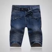 jeans balmain fit man shorts b15100 blue